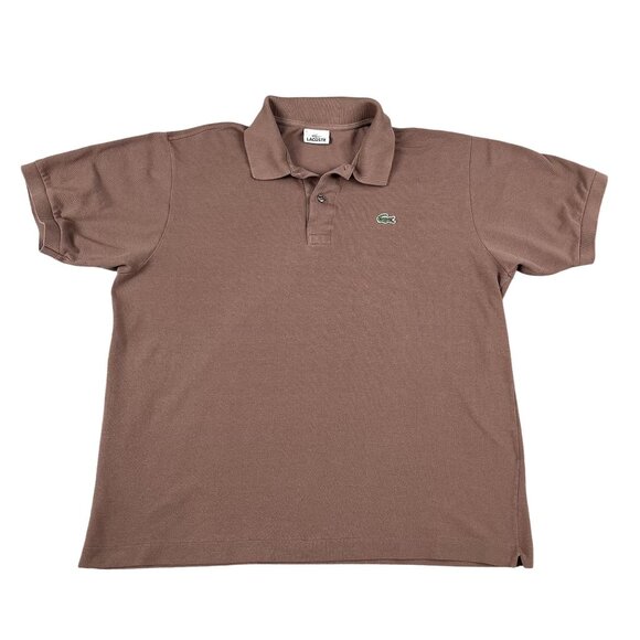 Lacoste Mens Brown Polo Shirt Sz XL (6) preppy summer - Picture 1 of 5